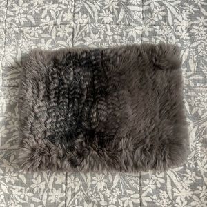Tory Burch Fur Funnel Scarf